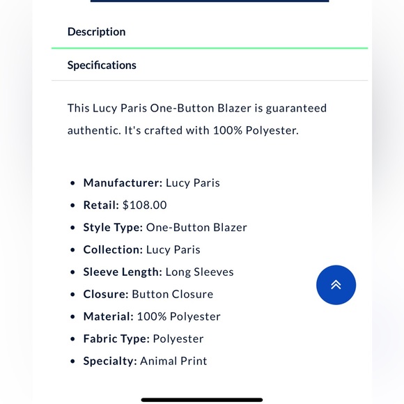 Lucy Paris Leopard Blazer - Picture 5 of 5